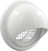 Grille Weha Sphere Ø125mm, grosses mailles, inox 304 Wit