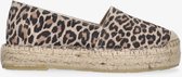 Tango | Vienna 3-g bone white leopard basic espadrille - thick natural outsole | Maat: 37