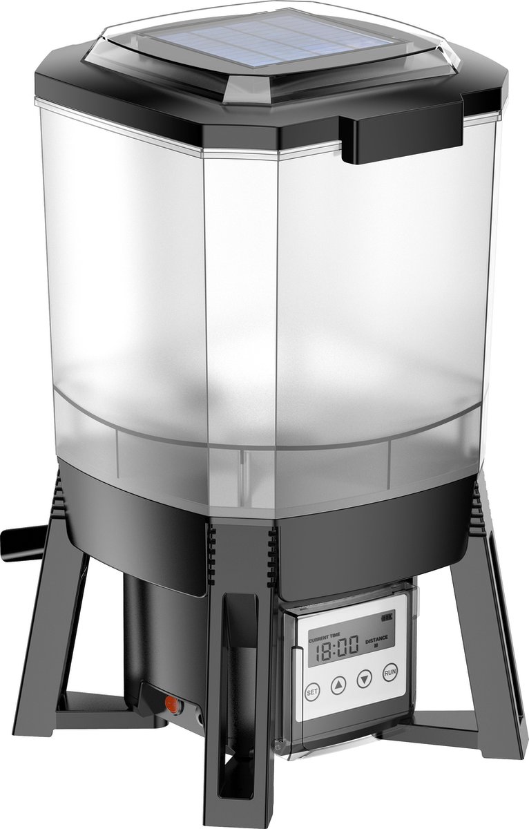 BluGarda BluFeeder - Automatische vis voederautomaat op zonne-energie - visvoeder voor vijver koi - 6L voer reservoir