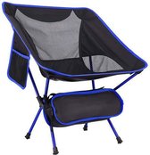 Outdoor klapstoel - draagbare stoel - terrasstoel - Oxford-doek - tuinstoelen - blauw