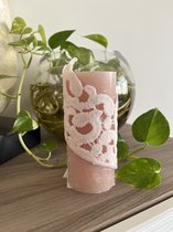 Scented Pillar Candles with Handmade Lace - Handmade Scented Candles - SilverNile Goods - High Cylindrical Shaped Candle available in 3 Kleuren