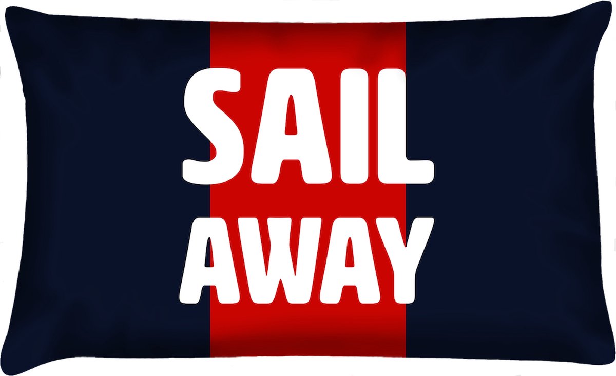 Velits outdoor Sierkussen - Buitenkussen Hollands Glorie Sail Away Waterafstotend Bootkussen - Multicolor - 60 Cm X 40 Cm blauw