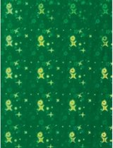 cadeaufolie Holografie 150 x 70 cm groen