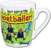 feestmok Voetballer 325 ml keramiek wit