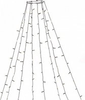 kerstboomlichtgordijn 240 led 2,4 m groen/amber