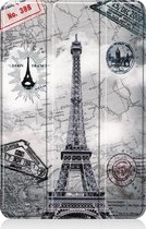 iPad Air 2022 Hoesje Case Eiffeltoren - iPad Air 2022 Hoes Hardcover Hoesje Eiffeltoren Bookcase