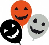 ballonnen Halloween 30 x 90 cm zwart/oranje/wit 3 stuks