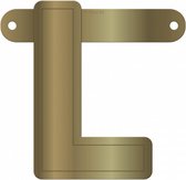 slingerletter L 12,5 x 11 cm karton goud