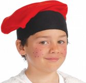 hoed Barretina junior polyester rood/zwart