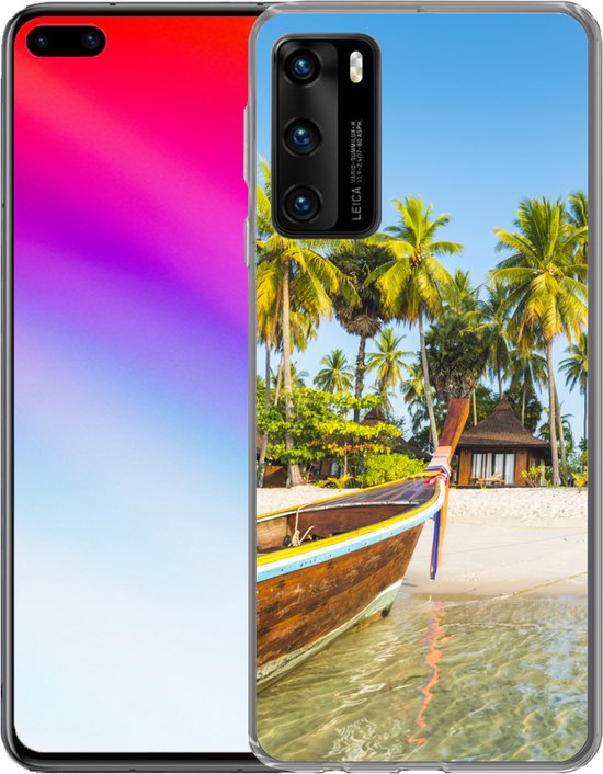 Coque Huawei P40 - Plage - Kayak - Été - Coque de téléphone en Siliconen