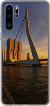 Geschikt voor Huawei P30 Pro hoesje - Rotterdam - Zonsondergang - Erasmus - Siliconen Telefoonhoesje