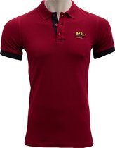 KAET - Polo - T-shirt- Heren - (Bordeaux-donkerblauw)-Maat - L