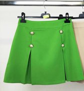 Rok met knoopjes | groen | maat L (valt als een m)