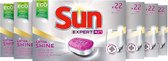 SUN All-in 1 Expert Vaatwastabletten Extra Shine - 132 tabletten - voor een stralend schone vaat