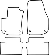 Mattenset Opel Zafira - B modellen - 5 pers. uitvoering 2006 - 2012