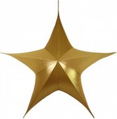 kersthanger ster Maria 150 cm textiel goud
