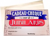 cadeaucheque Jubilaris 34,5 x 21 cm papier wit