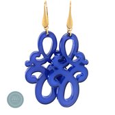 Pat's Jewels- Oorhangers- Resin - Statement- Zwart- Licht om te dragen