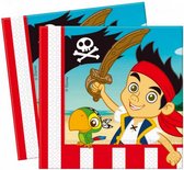 feestservetten Jake 33x33cm papier rood 20 stuks