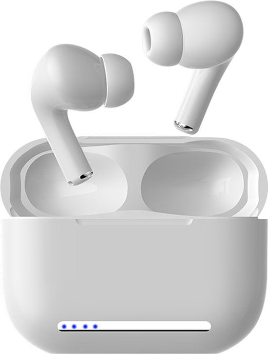 Oordopjes voor Taalvertalers met Oplaadetui, 144 Talen Vertaler Draadloze Voice in Ear-vertaalhoofdtelefoon met APP (Wit