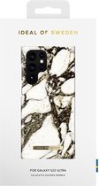 iDeal of Sweden Galaxy S22 Ultra Backcover hoesje - Fashion Case - Calacatta Golden Marble
