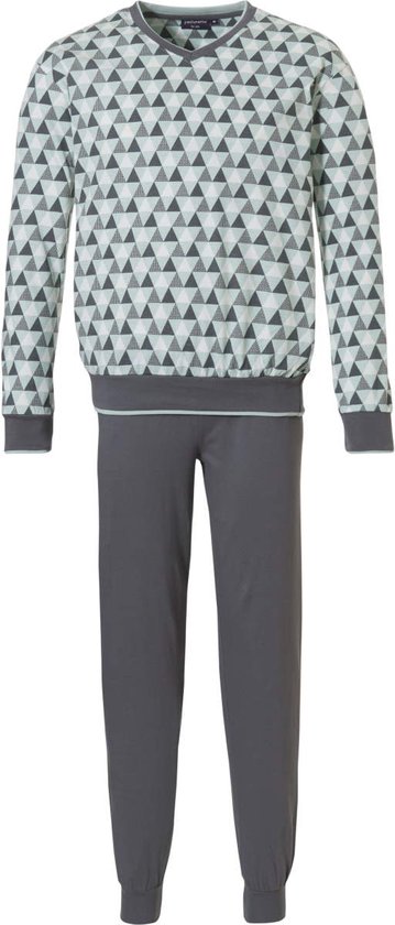Biologisch katoenen heren pyjama driehoeken - Pastunette - M -