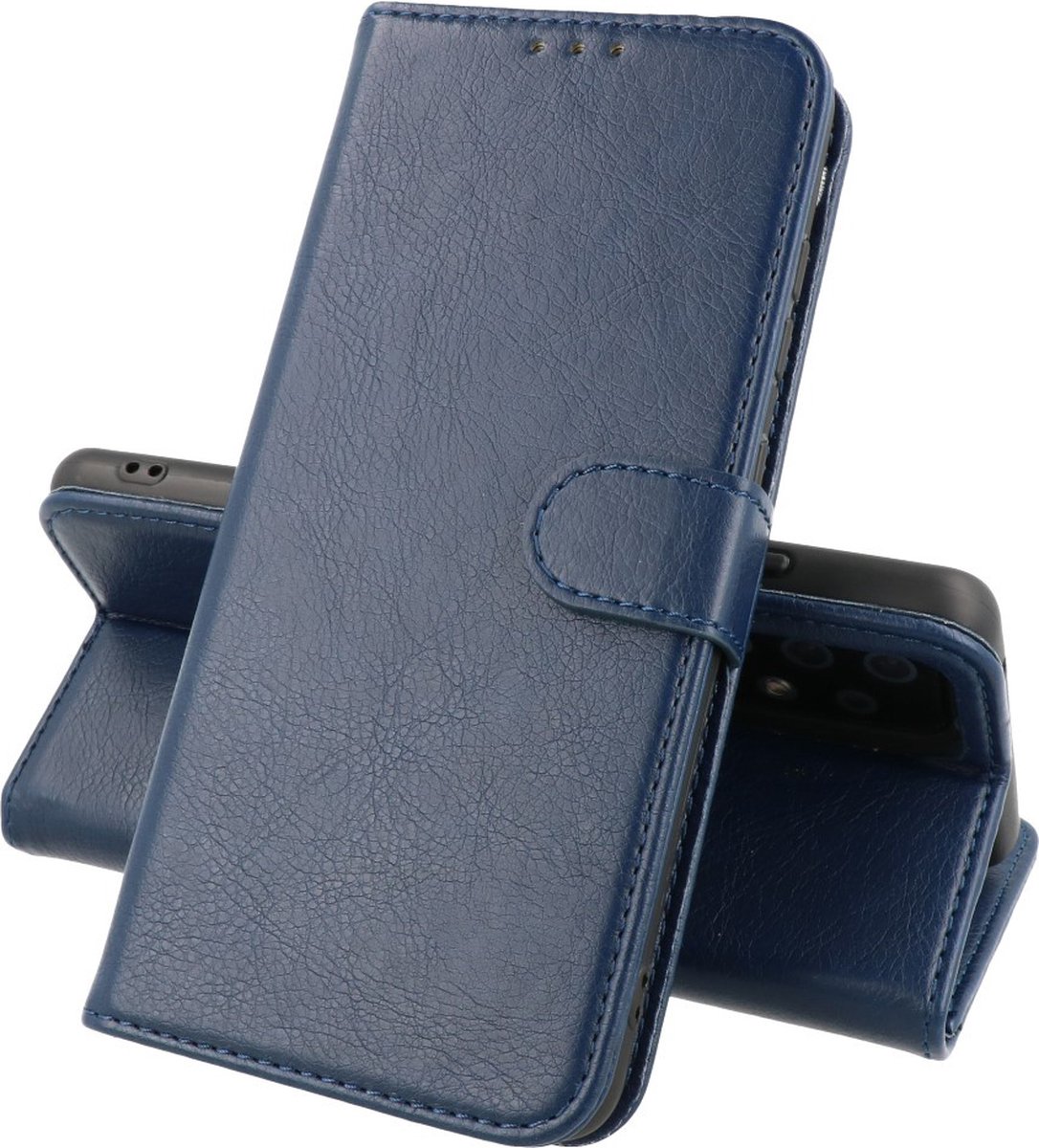 Hoesje Geschikt voor Honor 50 SE - Kaarthouder Book Case Telefoonhoesje - Navy