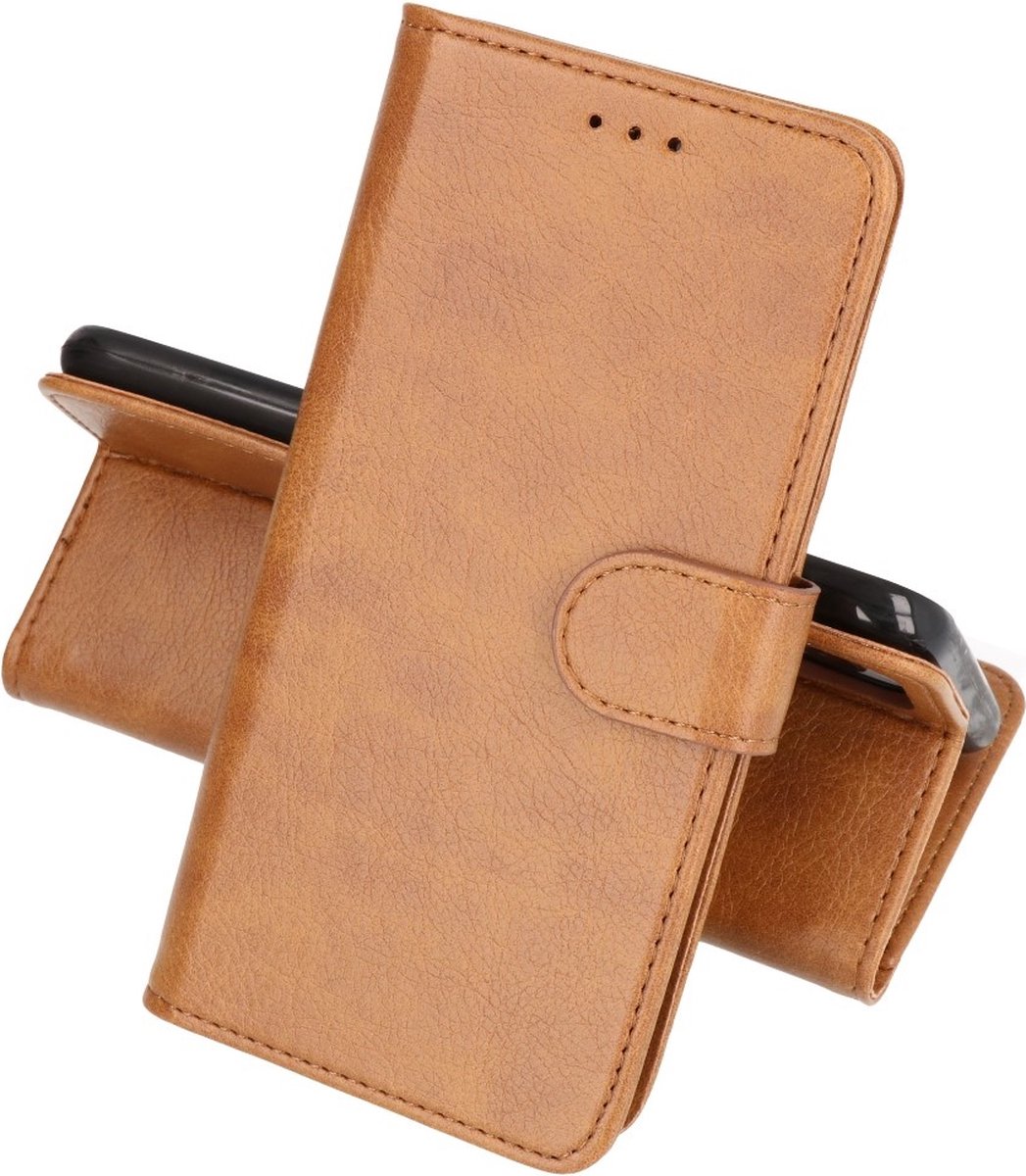Hoesje Geschikt voor Honor 50 SE - Kaarthouder Book Case Telefoonhoesje - Bruin