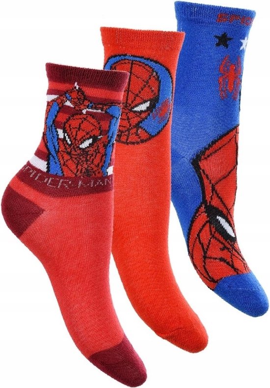 3 paar sokken - Spiderman - Marvel - maat 27-30