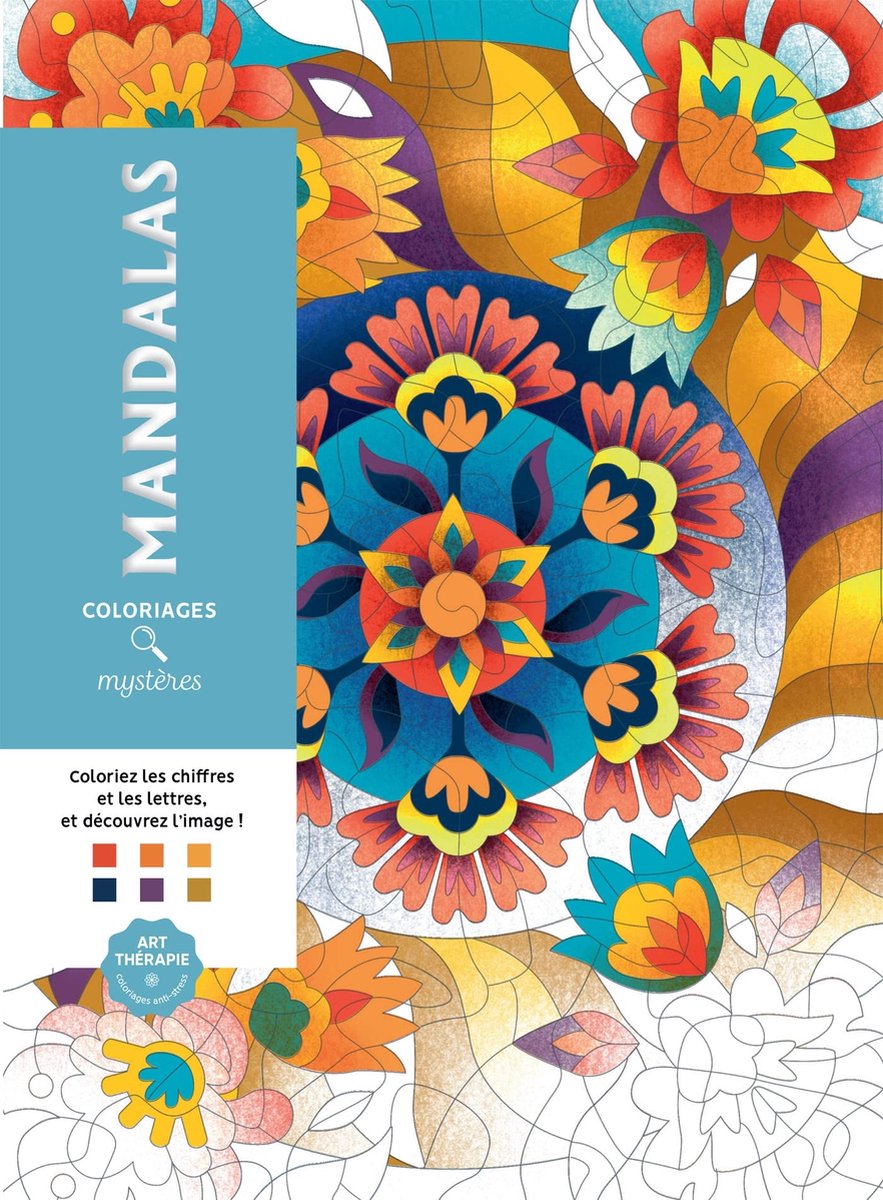 Coloriages Mystères Mandalas - Kleuren op nummer kleurboek