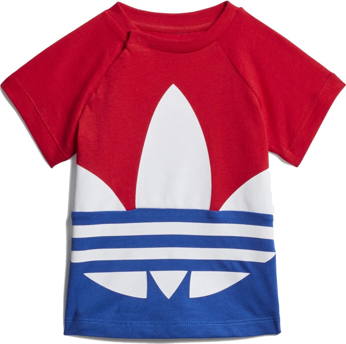 adidas Originals Big Trefoil Tee T-shirt Kinderen rood 9/12 maanden |  bol.com