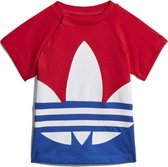 adidas Originals Big Trefoil Tee T-shirt Kinderen rood 9/12 maanden