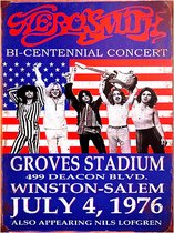 Signs-USA - Concert Sign - metaal - Aerosmith - 4th of July - 30 x 40 cm