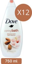 Dove Badschuim Purely Pampering Amandelmelk And Hibiscus Voordeelverpakking 12x 750ml.