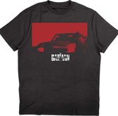 DC Comics Batman - The Batman Red Car Heren T-shirt - S - Zwart