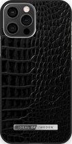 iDeal Of Sweden Atelier Case Introductory iPhone 12/12 Pro Neo Noir Croco Silver - Recycled