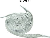 Beste Veters - Veters zilver - Veters glitter - Veters feestdagen - Glitterveters - Veters 120 cm - Glitterveters zilver - Cadeau