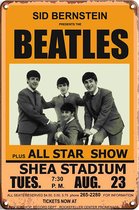 Signs-USA - Concert Sign - metaal - The Beatles - Shea Stadium - 30 x 40 cm