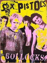 Signs-USA - Concert Sign - métal - Sex-Pistols - Bollocks - 30 x 40 cm