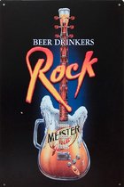 Signs-USA - Promotie Sign - metaal - Beer Drinkers Rock - 30 x 40 cm