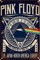 Signs-USA - Concert Sign - metaal - Pink Floyd - World Tour - 30 x 40 cm