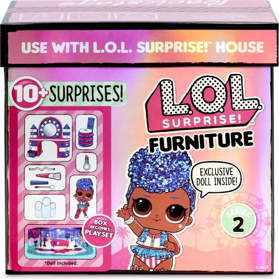L.O.L. Surprise Furniture - Backstage met Independent Queen Minipop - Serie 2