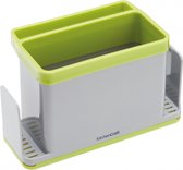 organizer box 19,5 x 9 x 12 cm grijs/groen