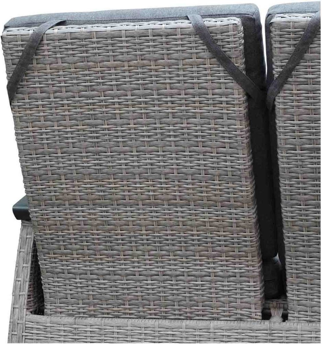 Lesli Living Prato Brick canapé lounge de jardin - réglable - aluminium