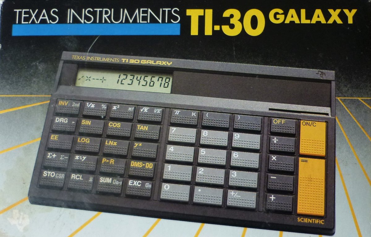 Texas Instruments - TI-30 - Galaxy - rekenmachine