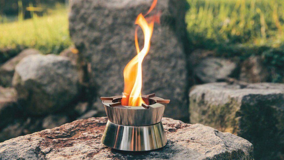 Designnest EmberStove - Camping Fornuis - Vortex vlam - Roestvrij Staal