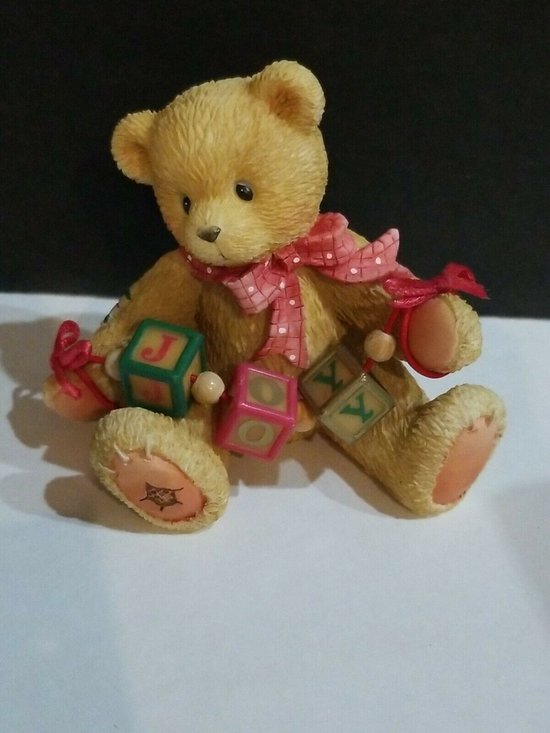 Cherished Teddies - 1776087 - Bear Holding Joy Blocks Figurine