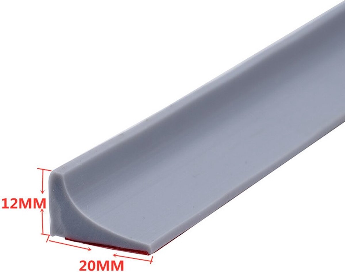 Badkamer Waterbarrière Strip - Douchedrempel 200 cm - Zelfklevende Siliconen Badkamer Waterbarrière Strip - Douchedrempel 200 cm - Zelfklevende Siliconen