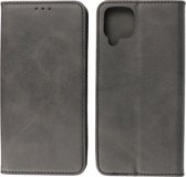 Samsung Galaxy A12 5G Hoesje - Magnetisch Folio Book Case - Wallet Cases Telefoonhoesje - Zwart