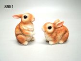 Beeldjes 2 konijntjes